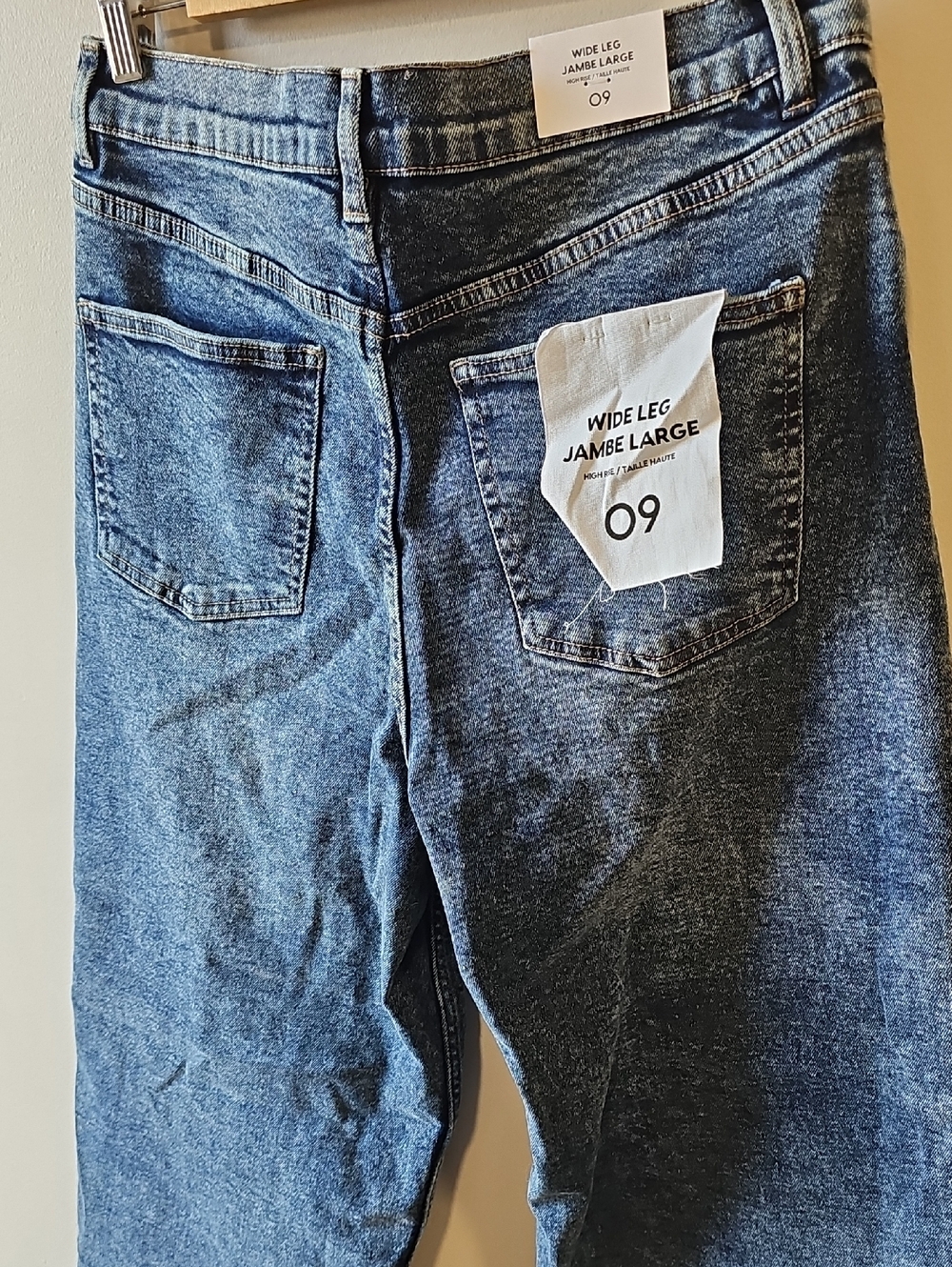 Ardene NWT 30x26 Dark Blue Wide Leg Jeans - Picture 4 of 6
